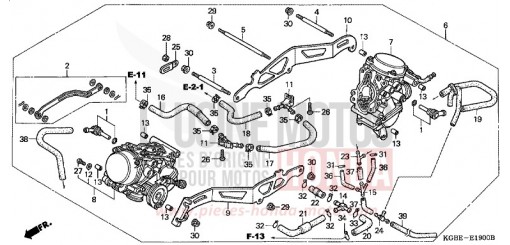 CARBURATEUR (ENS.) (VT125C1/3) (VT125C21) VT125C1 de 2001